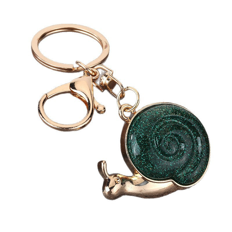 Snail Resin Keychain Pendant for Bags, Cars, and Keys
