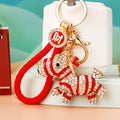 Double Sided Zebra Keychains in Four Colors with Plain BV and Fortune Loops view 3