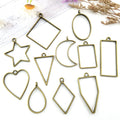 Metallic Pendant Frame Metal Charms with 8 Listed Options view 2