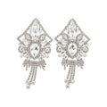Crystal Filigree Chandelier Stud Earrings Fashion Jewelry Accessory view 5