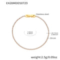 Slim Crystal Tennis Bracelet in Four Colors and Three Lengths view 7