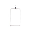 Large Rectangle Open Frame Pendant in Silver Tone Metal view 3