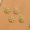 Double-Sided Snowflake Metal Charm Pendant in 4 Finishes for Jewelry Making view 2