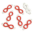 Enamel Infinity Symbol Double Loop Jewelry Connectors view 6