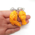 Miniature Fried Food and Pizza Resin Clip Keychains view 4