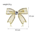 Gold Tone Silver Tone Ribbon Bow Pearl Look Two Designs Metal Brooch Pin view 2