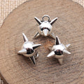 Spiked Ball Charm In 5 Metal Finishes For Jewelry Making view 2