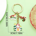 Christmas Charm Keychains Featuring Yellow Santa Across 81 Pictured Variations view 2