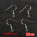 Fishhook Earring Findings With Coil and Loop in Multiple Finishes view 9