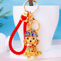 Mixed Jeweled Poodle Round Dog and Spotted Dog Keychains in Seventeen Options view 9