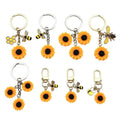 Bee and Honeycomb Charm Keychains in 25 Pictured Variations for Bags and Keys view 5