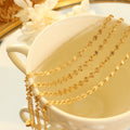 Coin Disc Station Bracelet Gold Steel Rose Gold Metal view 3