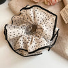 White Polka Ruffles