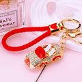Jeweled Convertible Car Keychains in Five Colors and Sixteen Loop Options view 11