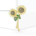 Sunflower Bouquet Brooch Decorative Metal Pin For Jackets And Lapels view 2