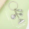 Nautical Metal Keychains With Sailboat, Lighthouse, Anchor And Globe Charms view 9
