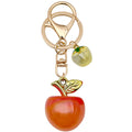 Iridescent 3D Apple Keychains in 6 Glossy Fruit Colors view 5