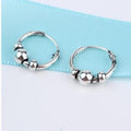 Antique Silver Tone Small Hoop Earrings in Six Textured Designs view 4