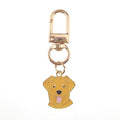 Gold Tone Cartoon Dog Head Clip Keychains in Seven Breeds view 10