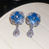 Blue Drop Earrings