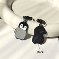 Enamel Penguin Keychain Charms Black Lobster Clasp 2 Styles view 2