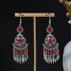 Red Round Fringe