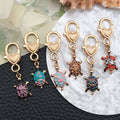 Six-Piece Colorful Printed Turtle Lobster Clasp Charm Assortment view 3