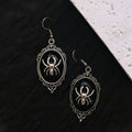 Gothic Oval Spider Cameo Keychain Necklace Earring 6 Styles view 4