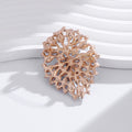 Flower Crystal Seven Designs Metal Brooch Pin for Jackets and Lapels view 4