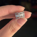 Silver Tone Crystal Band Single Ear Cuff Fashion Jewelry view 2