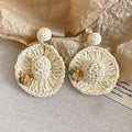 Woven Sun Hat Drop Earrings Decorative Jewelry Decorative Jewelry view 7