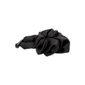 Satin Ruched Twist Hair Clips Black And Ivory Two Colors view 5