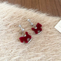Red Horse Motif Stud And Drop Earrings Assortment Matching Jewelry Pair view 12