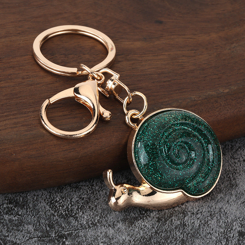 Realistic Resin Snail Keychain, Bag Charm and Car Key Pendant