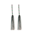 Color Crystal Long Chain Tassel Stud Earrings Fashion Jewelry for Women view 5