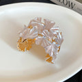 Ginkgo Leaf Cluster Open Cuff Bracelet 2 Metal Tones view 7