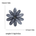 Acrylic Crackle Petal Flower Brooch Eight Colors Metal Pin Brooch view 6