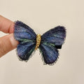 Knit Mesh Butterfly Duckbill Hair Clips Green Blue view 7