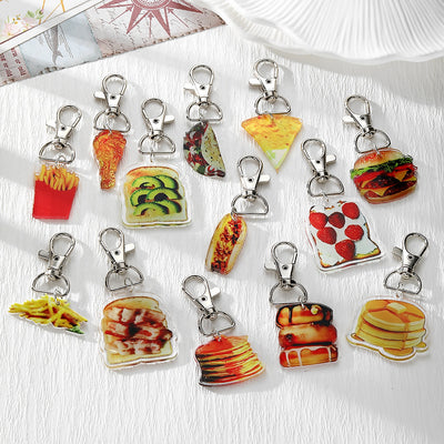 Main product view of colorful Acrylic Meal and Snack Lobster-Clasp Charms in Thirteen Designs