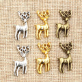 Openwork Deer Metal Jewelry Charms in Four Finish Options view 1