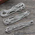 Stainless Steel Ball Chains with Clasps in Three Diameters view 1