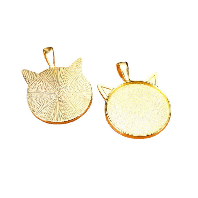 25mm Cat Ear Pendant Tray Charm
