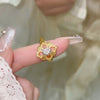 Gold Pink Flower
