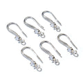 Curved Rhinestone Earring Hook Findings in Six Finishes view 8