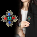 Red Cross Two Designs Metal Brooch Pin for Jackets and Lapels view 4