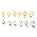 Small Lobster Clasps in Six Sizes and Two Finishes view 4