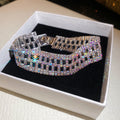 Rhinestone Open Cuff and Lattice Bracelets 5 Styles view 5