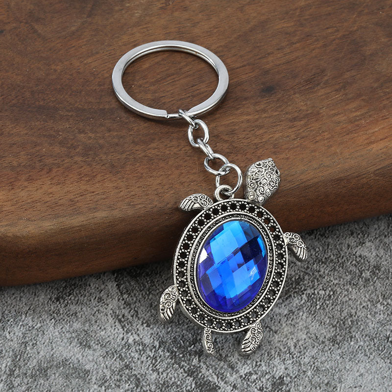 Vintage Rhinestone Animal and Hamsa Keychain Charms for Bags