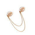Gold Tone Eye Crystal Pearl Look Four Designs Metal Brooch Pin view 5