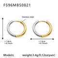 Plain Hoop Earrings in Five Sizes and Three Metal Finishes view 12